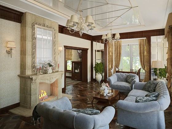 Interiors: частный дом