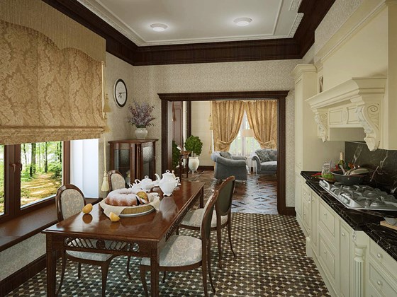 Interiors: частный дом